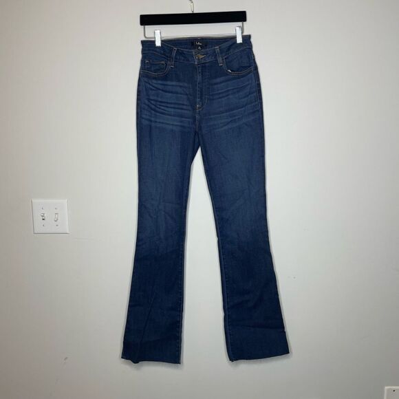 Lulu's- Dark Blue Straight Leg Jeans - Picture 1 of 2